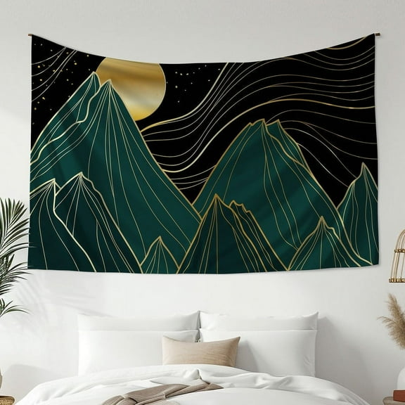 Modern Minimalist Style Tapestry, Mountain Print Tapestry, Bedroom Living Room Dormitory Decoration, Home Decoration