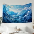 thumbnail image 1 of Modern Minimalist Style Tapestry, Ocean Spray Wall Hanging Tapestry, Bedroom Living Room Dormitory Decoration, Home Decoration, 1 of 4