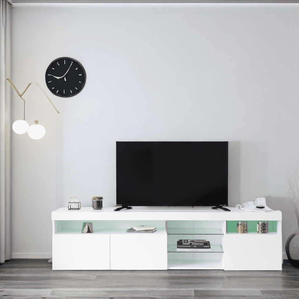 Stunning Small Minimalist TV Stand With Storage image