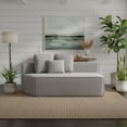 thumbnail image 1 of Modern Minimalist Teddy Fabric Single Sofa Chair, Plush Upholstered Seating with Three Supportive Back Cushions for Stylish Living Rooms and Cozy Interiors-33017-L, 1 of 7