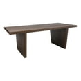 thumbnail image 1 of Modern Minimalist Wood Dining Table in Smoked Oak Stain, 1 of 5