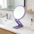 thumbnail image 1 of Modern Mirror 3-in-1 Magnifying , 50X Magnification, Handheld/Wall Mount/Tabletop Design, Double-Sided Makeup Mirror with 360° Adjustable Handle, 1 of 4