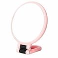 thumbnail image 1 of Modern Mirror 3-in-1 Magnifying Glass, 24cm/9.45inch, 50X Magnification, Double-Sided Makeup Mirror with 360° Adjustable Handle, Pink, 1 of 5