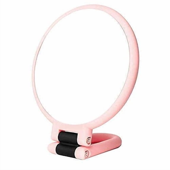 Modern Mirror 3-in-1 Magnifying Glass, 24cm/9.45inch, 50X Magnification, Double-Sided Makeup Mirror with 360° Adjustable Handle, Pink
