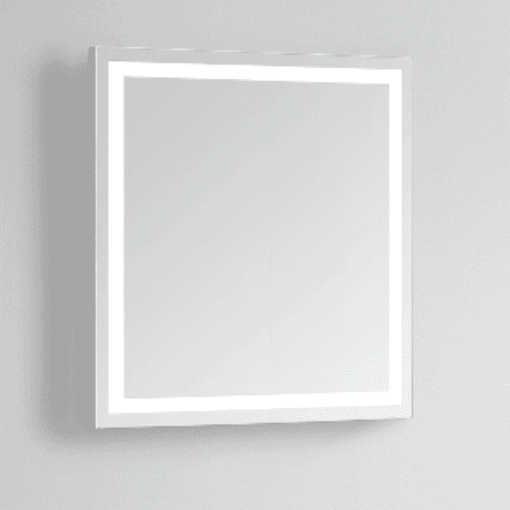 Modern Mirrors Aura Lighted Bathroom Vanity Mirror with Diffused Dimmable Daylight LED Lighting