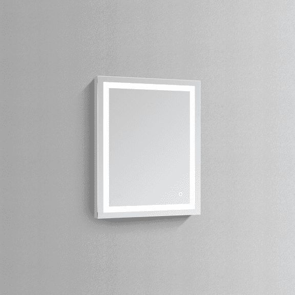 Modern Mirrors LYNX Illuminated Modern Vanity Mirror, Vanity Mirror with Lights, LED Makeup Mirror with Aluminum Frame, 30 x 24 inches