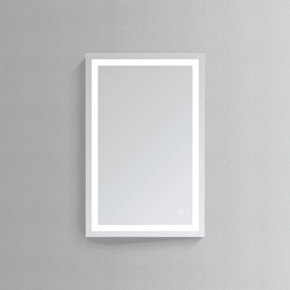 Modern Mirrors Lynx Illuminated Vanity Mirror for Bathroom with Defogger and Single Touch Sensor Button