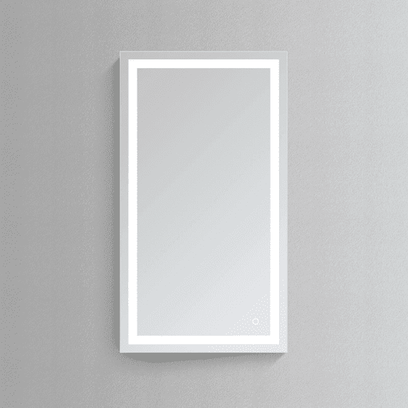 Modern Mirrors Lynx Illuminated Vanity Mirror for Bathroom with Defogger and Single Touch Sensor Button