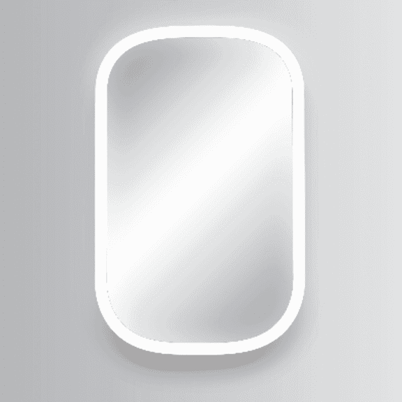 Modern Mirrors Meridian Lighted Bathroom Vanity Mirror, Wall Mirror with Aluminum Back Frame and Acrylic Lighting