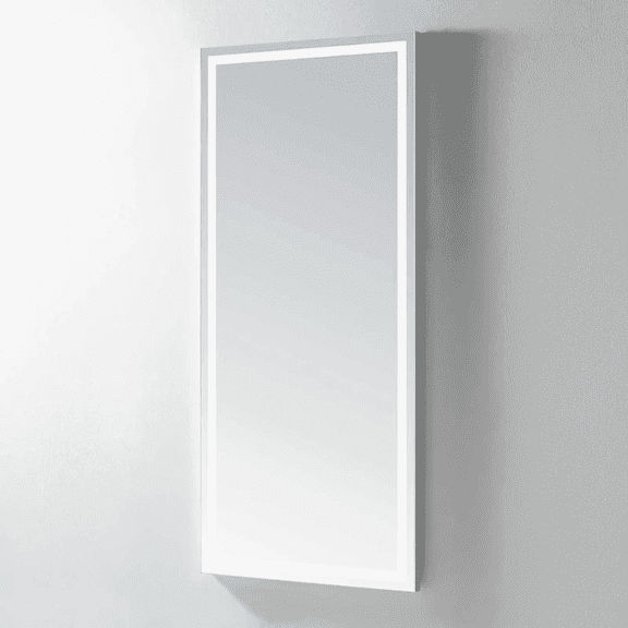 Modern Mirrors Reeva 70 Lighted Full Length Vanity Mirror, Makeup Mirror with Lights and Side Mounted light Button
