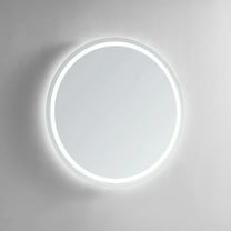 Modern Mirrors Corona Round Lighted Bathroom Vanity Mirror with IP44 Rating and Dimmable Lighting