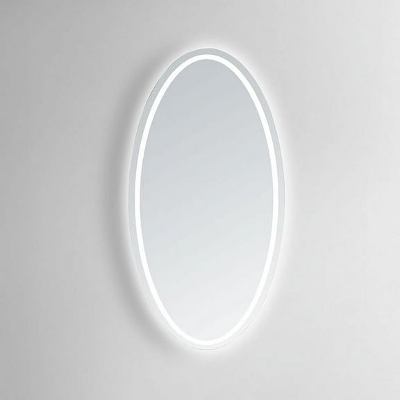 Modern Mirrors Venus Oval Lighted Bathroom Vanity Mirror with Premium Diffused Daylight LED Lighting
