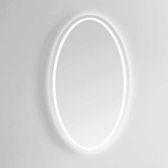 Modern Mirrors Venus Oval Lighted Bathroom Vanity Mirror with Premium Diffused Daylight LED Lighting
