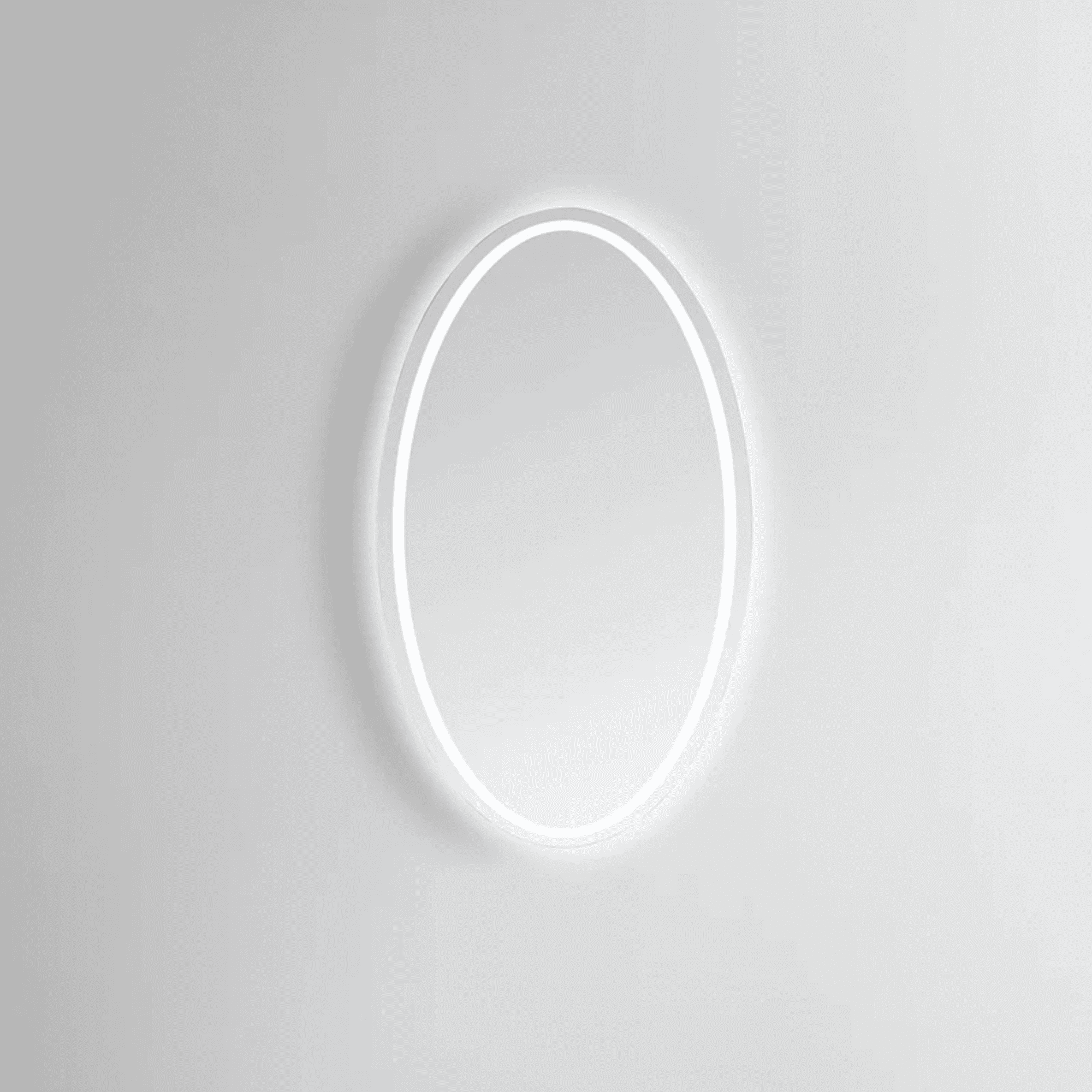 Modern Mirrors Venus Oval Lighted Bathroom Vanity Mirror with Premium Diffused Daylight LED Lighting