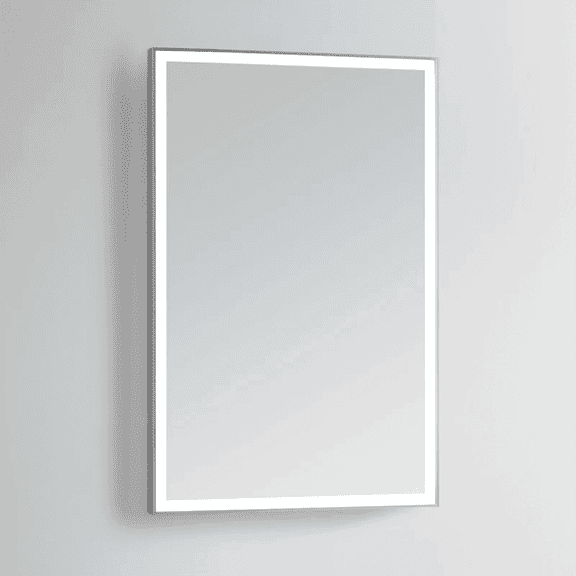 Modern Mirrors Vera Lighted Bathroom Vanity Mirror with Diffused Dimmable Daylight LED Lighting