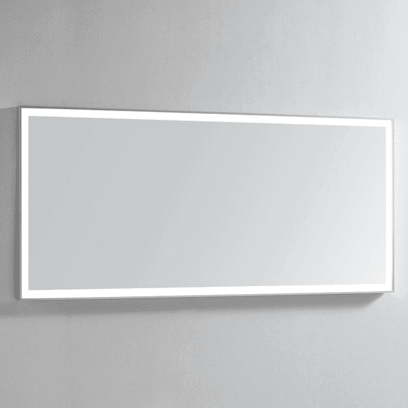 Modern Mirrors Vera Lighted Bathroom Vanity Mirror with Diffused Dimmable Daylight LED Lighting