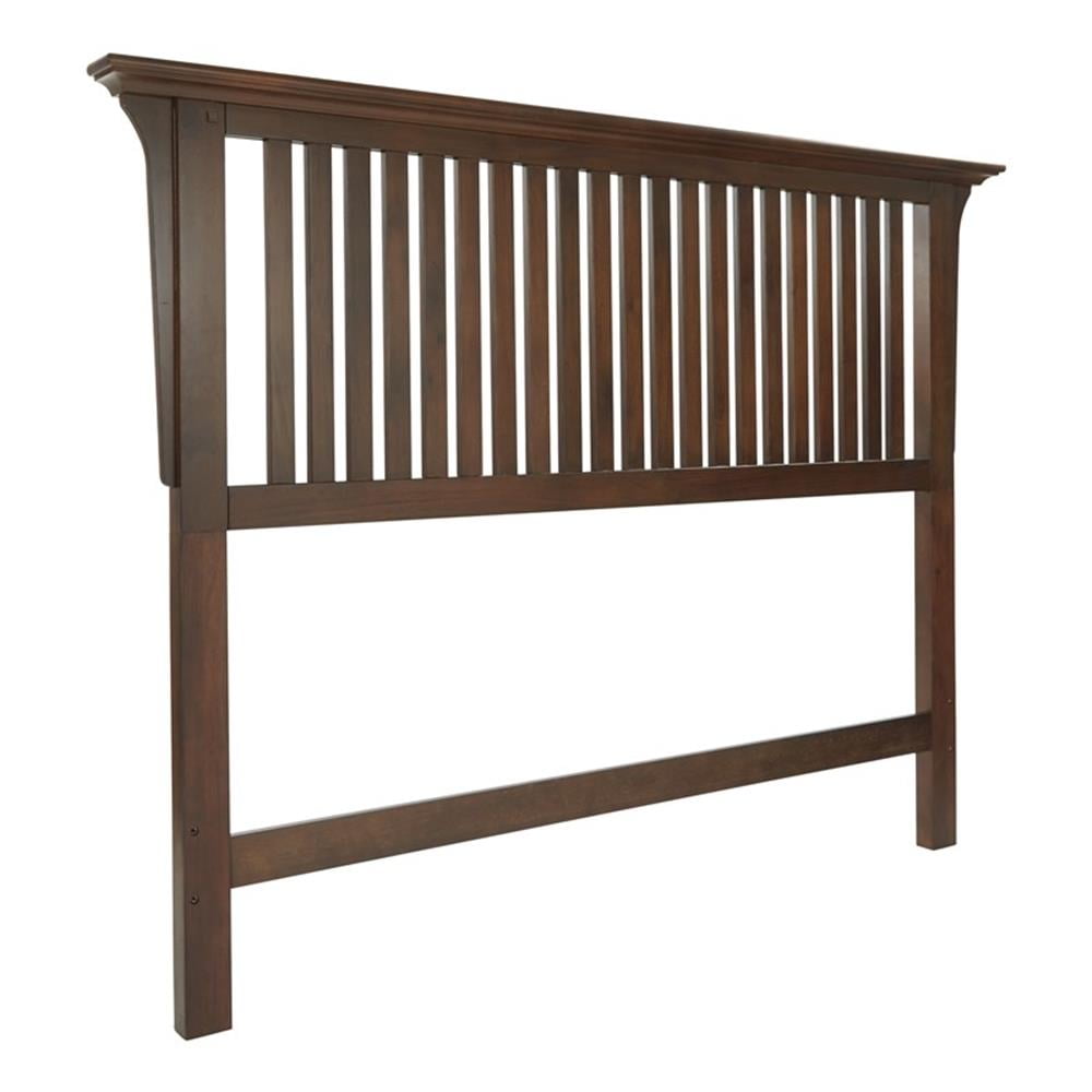 Vintage Oak Queen Wood Headboard with Slats