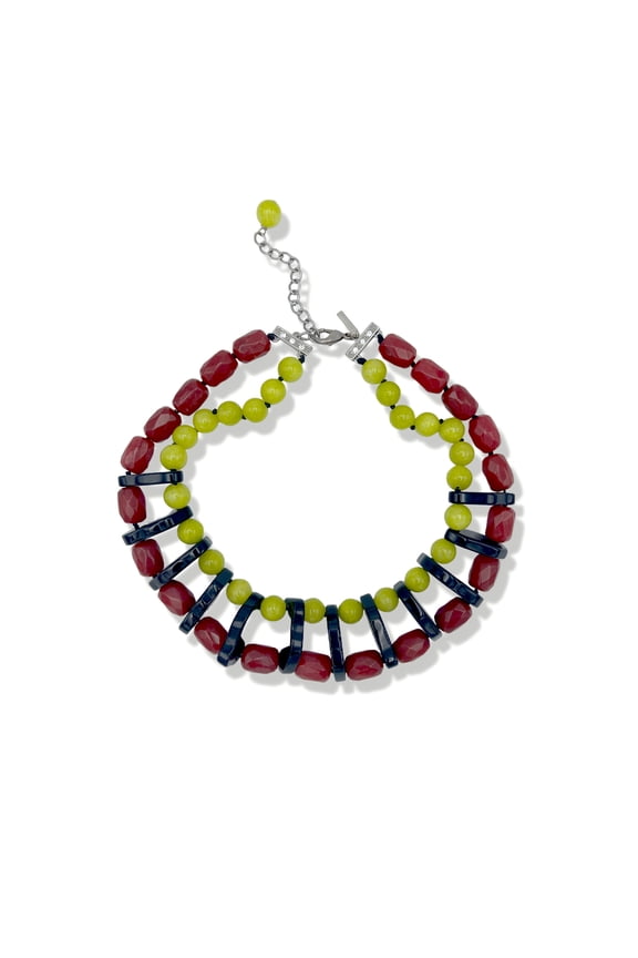 Modern Mix Gemstone Necklace