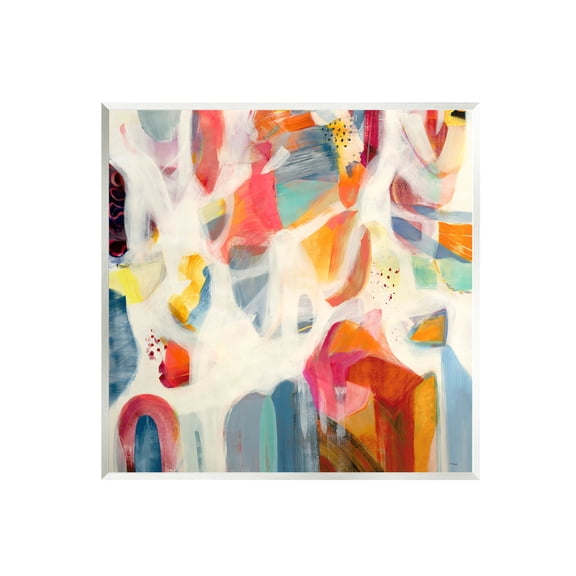 Modern Mixed Shapes Assortment Abstract Painting Unframed Art Print Wall Art