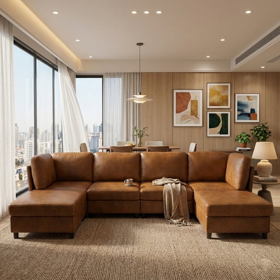 Modern Modular Corner Sofa  Foil fabric  Freely Configurable with