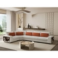 thumbnail image 1 of Modern Modular Sectional L-shaped Sofa with Armrest Wooden Frame Locker, Stylish and Comfortable , Cream Style, Beige, 1 of 12