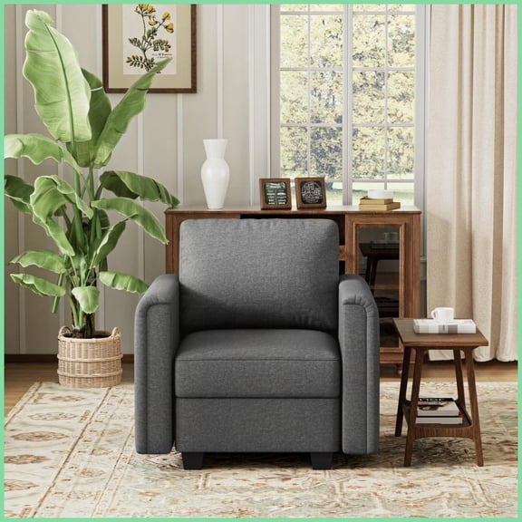 Modern Modular Sectional Sofa with Storage - 27'' Deep Memory Foam Cushions for Living Room