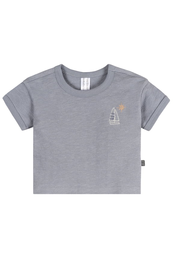 Modern Moment by Gerber Baby Boy Organic Short Sleeve Top, Sizes 0/3 Months - 24 Months