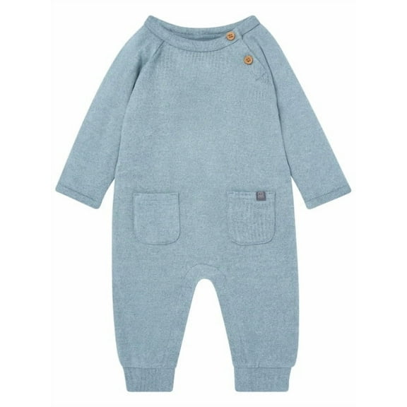 Modern Moments By Gerber Baby Boy 1Pc Reglan Sleeve Long Leg Romper Sizes (Newborn-24 Months)