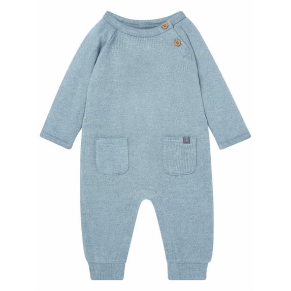 Modern Moments By Gerber Baby Boy 1Pc Reglan Sleeve Long Leg Romper Sizes (Newborn-24 Months)