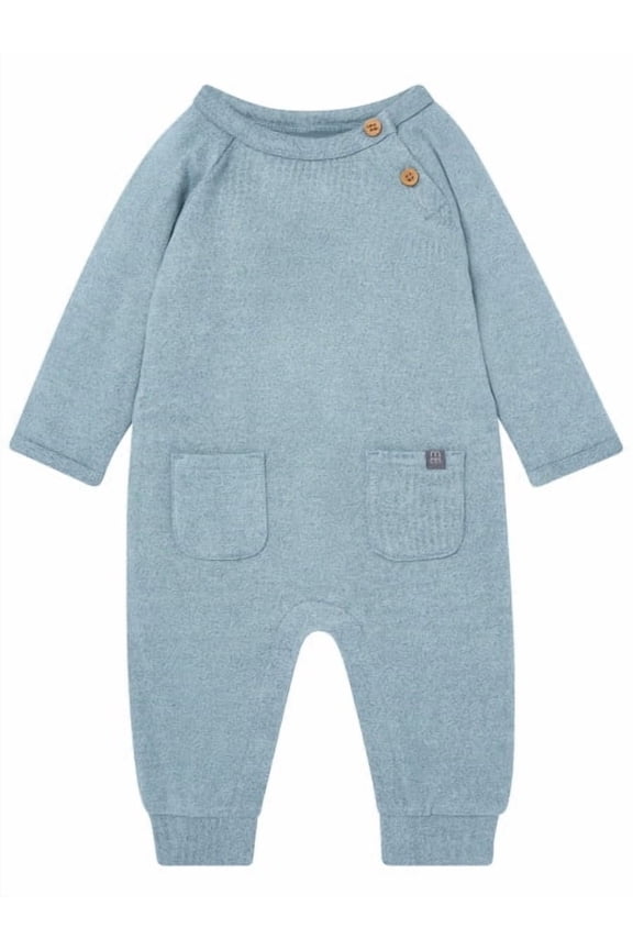 By Gerber Baby Boy 1Pc Reglan Sleeve Long Leg Romper Sizes (Newborn-24 Months)