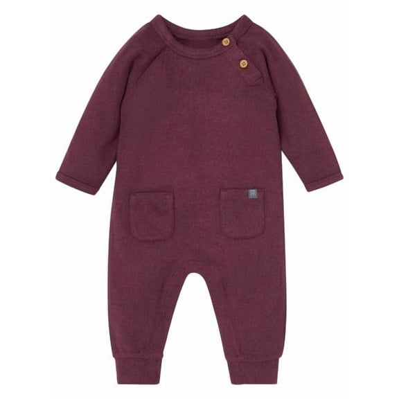 Modern Moments By Gerber Baby Boy 1Pc Reglan Sleeve Long Leg Romper Sizes (Newborn-24 Months)