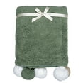 thumbnail image 1 of Modern Moments By Gerber Baby Boy Pompom Blanket, Green, 1 of 14