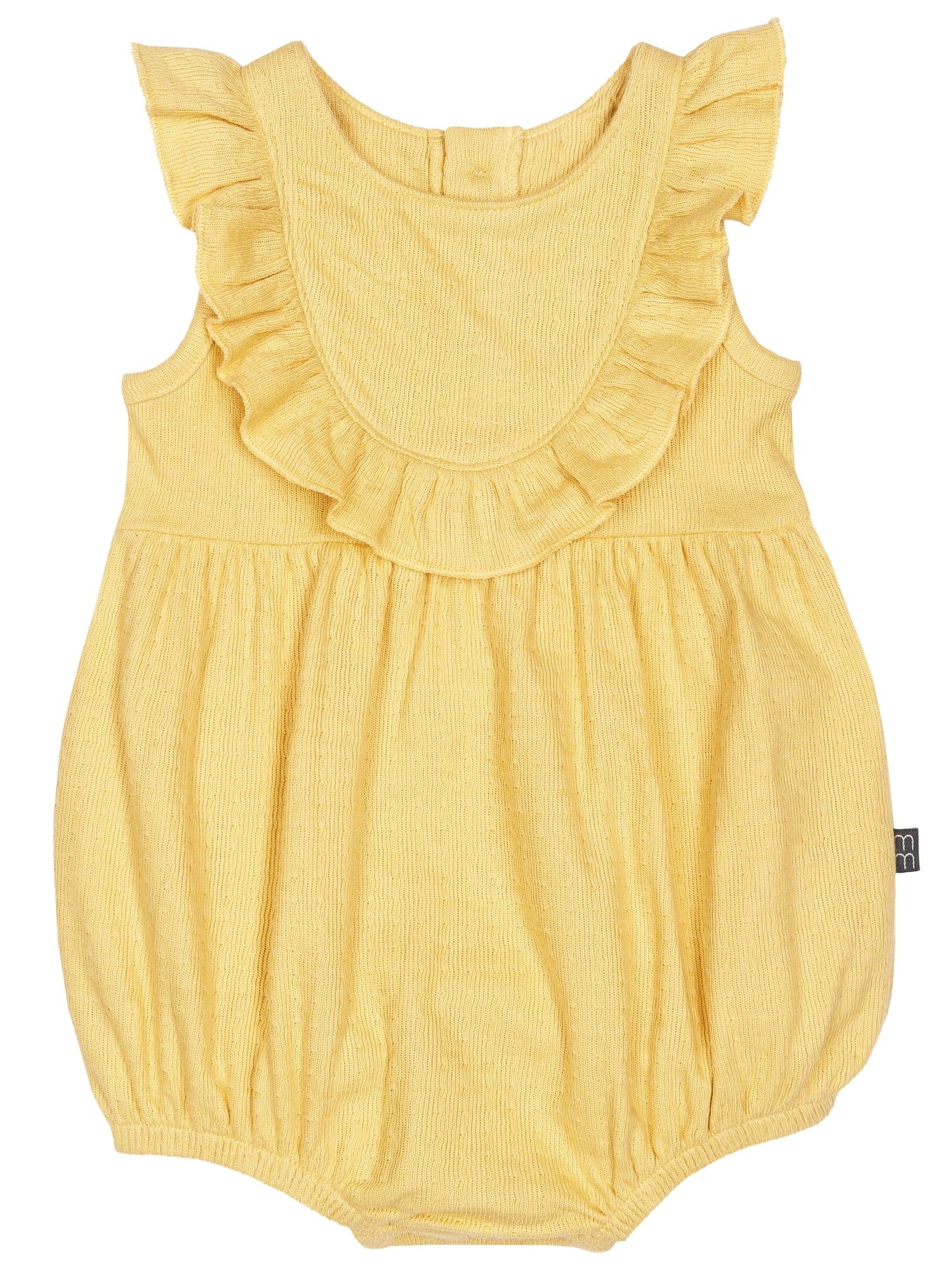 Modern Moments By Gerber Baby Girl Bubble Romper with Flutter Sleeves