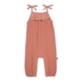 thumbnail image 1 of Modern Moments By Gerber Baby Girl Cotton Romper with Shoulder Straps, Sizes 0/3 Months-24 Months, 1 of 6