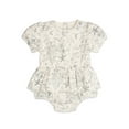 thumbnail image 1 of Modern Moments By Gerber Baby Girl Cotton Romper with Waistline Ruffle, Sizes 0/3 Months - 24 Months, 1 of 7