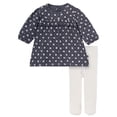 thumbnail image 1 of Modern Moments By Gerber Baby Girl Drop Shoulder Dress and Tights Outfit Set, 2-Piece, Sizes 0/3 Months - 24 Months, 1 of 12