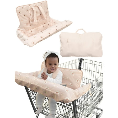 Modern Moments By Gerber Baby Girl Shopping Cart Cover, Pink