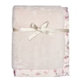 thumbnail image 1 of Modern Moments By Gerber Baby & Toddler Girl Plush Blanket with Satin Trim, Light Pink, 1 of 10