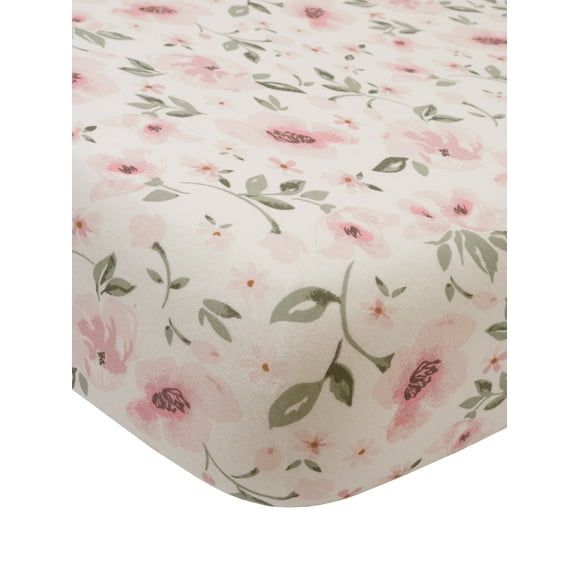 By Gerber Baby & Toddler Girl Ultra Soft Fitted Crib Sheet, Ivory