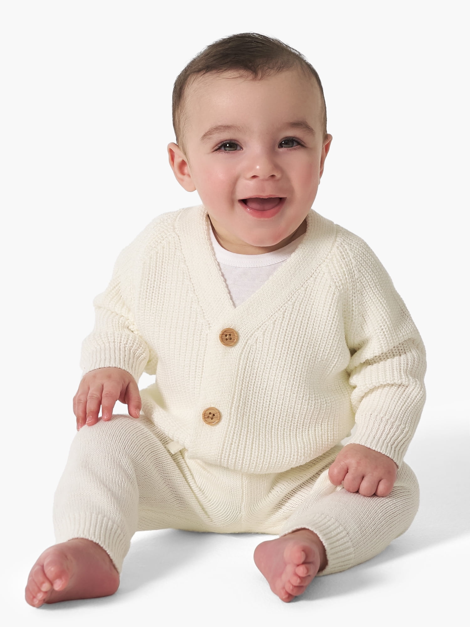 Modern Moments By Gerber Baby Unisex Knit Cardigan Sweater & Jogger Set