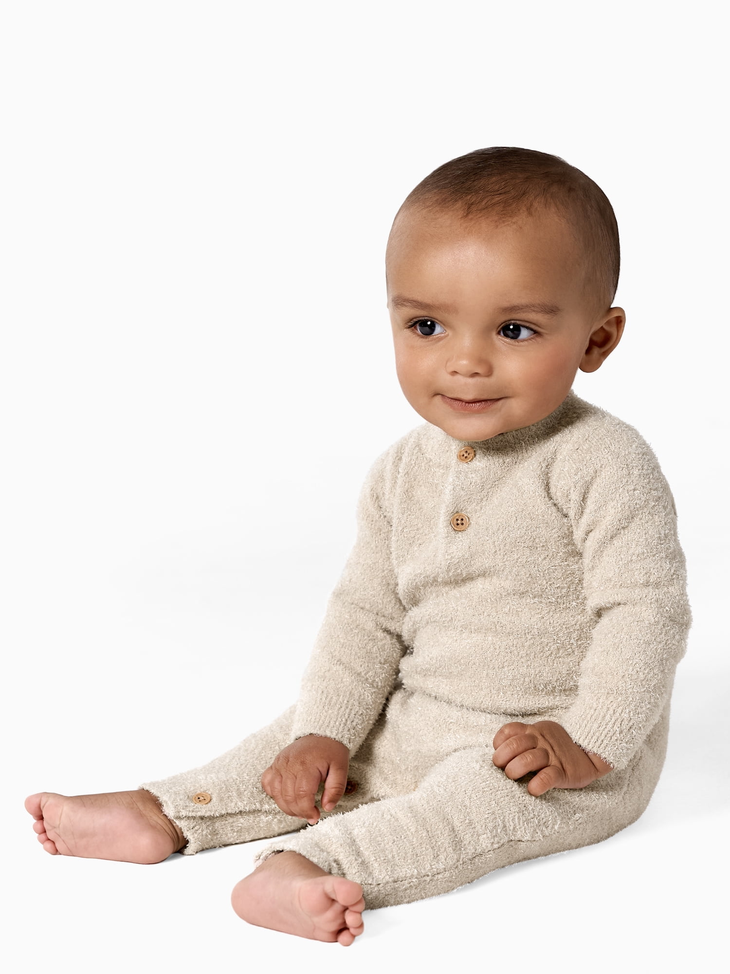 Modern Moments By Gerber Baby Unisex Knit Cardigan Sweater & Jogger Set