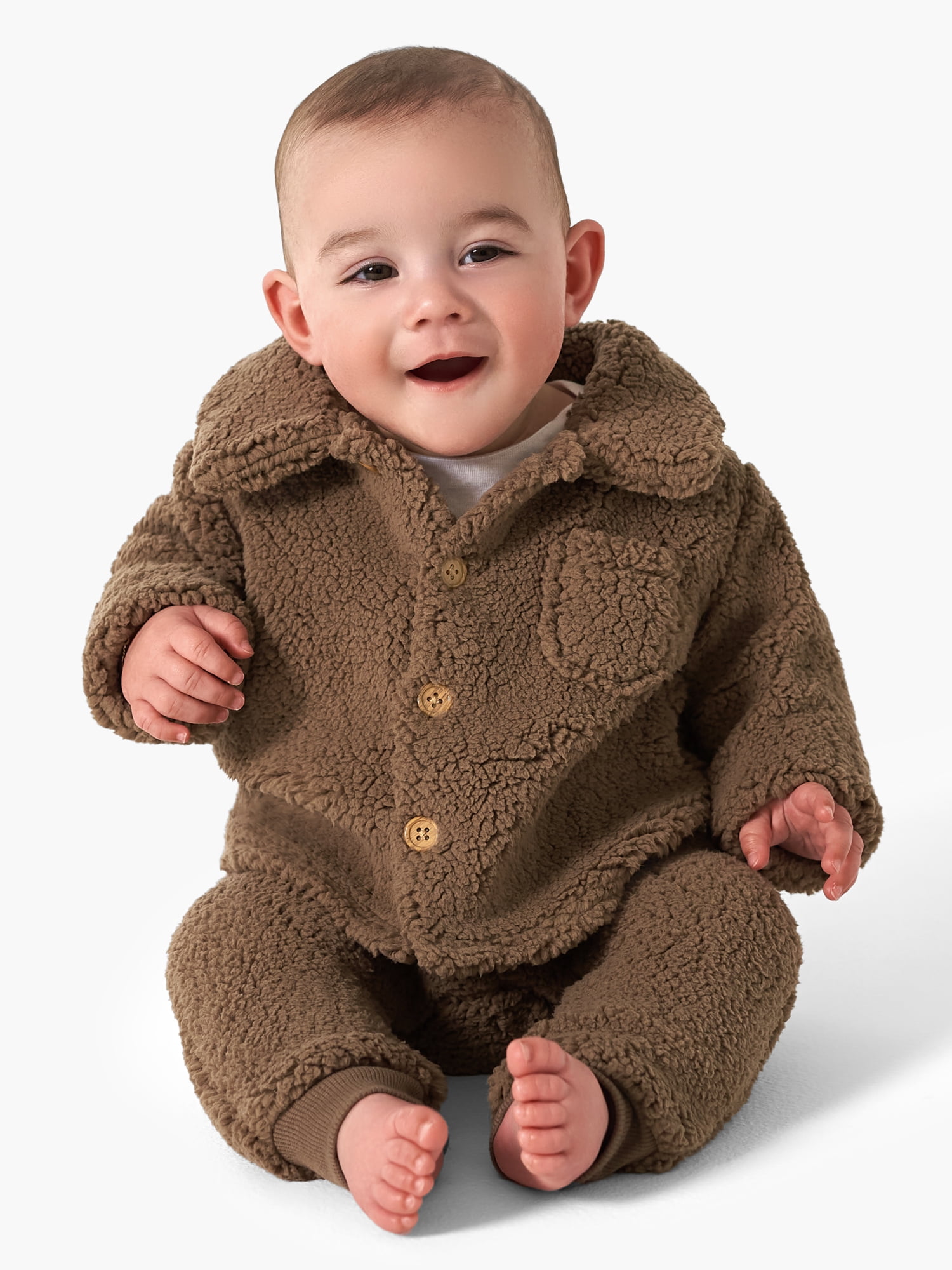 Modern Moments By Gerber Baby Unisex Knit Cardigan Sweater & Jogger Set