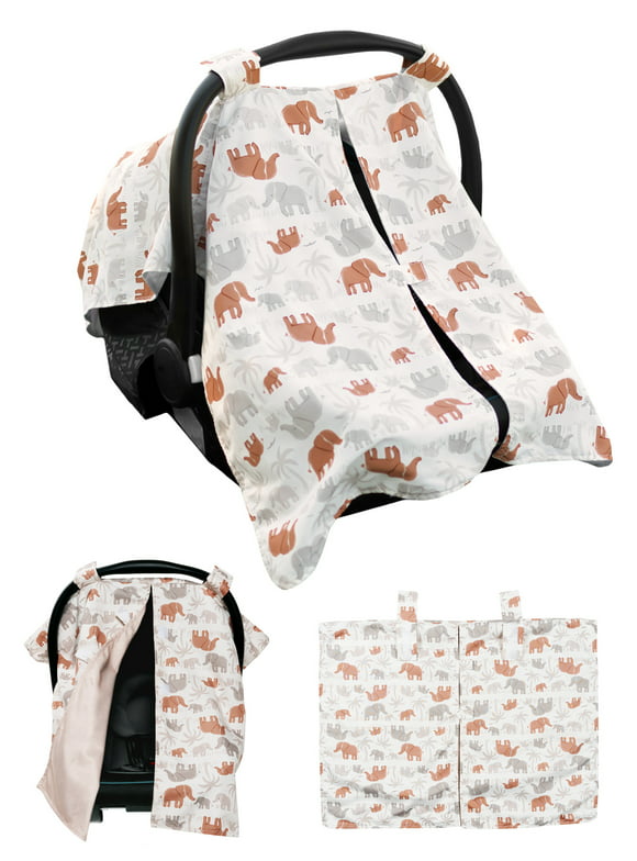 Modern Moments By Gerber Gender Neutral Infant Car Seat Canopy Cover, Ivory