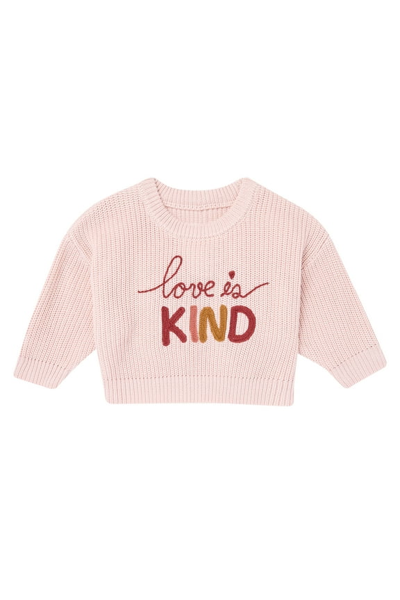 by Gerber Sibling Matching Sweater, Sizes 0/3 Months - 5T