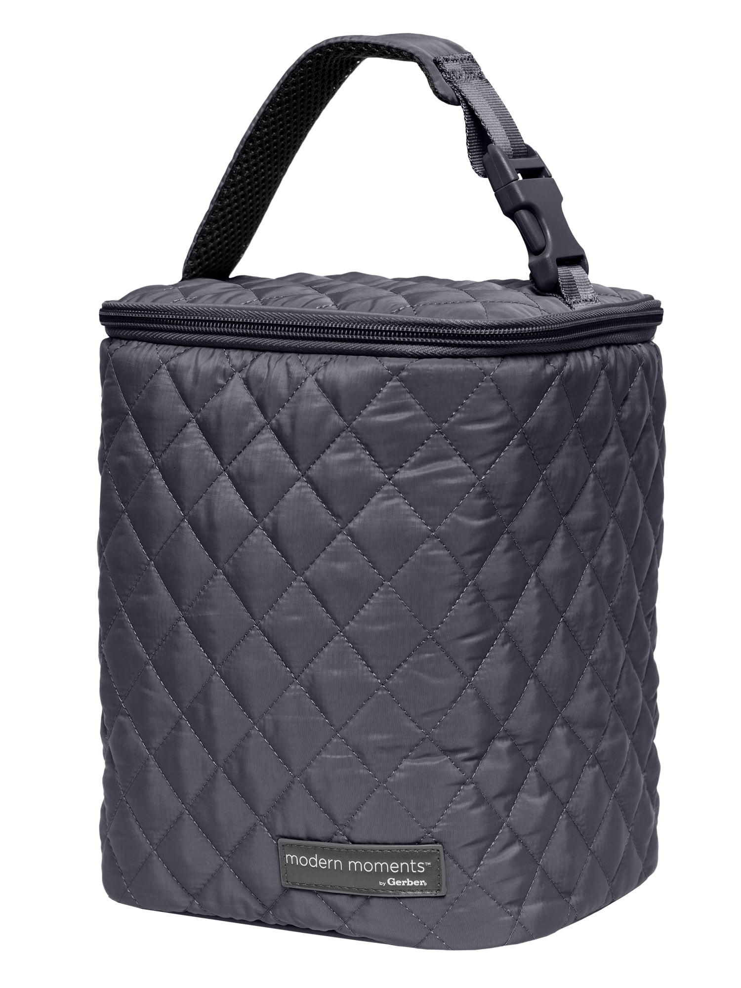Modern Moments By Gerber Insulated Baby Bottle Bag, Black