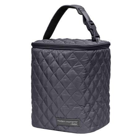 Modern Moments By Gerber Insulated Baby Bottle Bag, Black