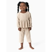 Modern Moments By Gerber Toddler Girl Casual Top and Flare Pants Set, 2-Piece, 12M-5T