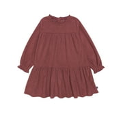 Modern Moments By Gerber Toddler Girl Dress with Ruffles, Sizes 12 Months - 5T