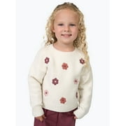 Modern Moments By Gerber Toddler Girl Embroidery Sweater, Sizes 12 Months -5T
