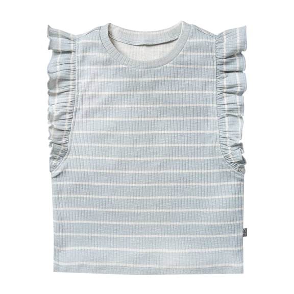 Modern Moments By Gerber Toddler Girl Organic Ruffled Sleeve Top, Sizes 12M-5T